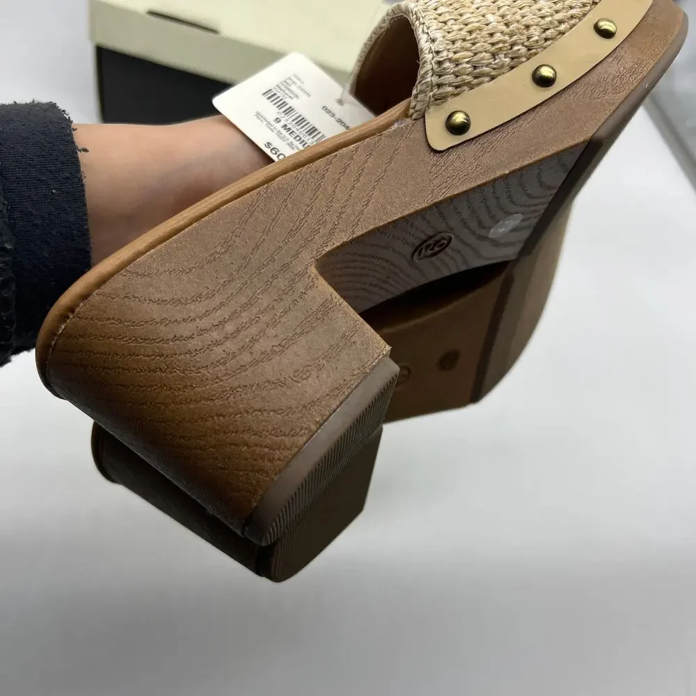a.n.a. Women Shoes Robinson Casual Heel Natural Color Size 9M